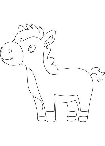 Дитяча розмальовка Кінь 25х30 см () Artcraft 15107-AC (366529095)