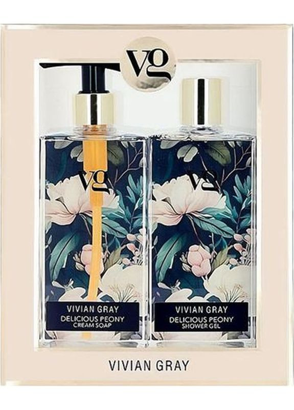Набор Гель для душа и Крем-мыло для рук Delicious Peony, 2х350 мл Vivian Gray (368231350)