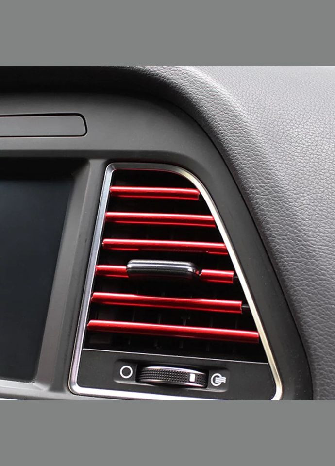 Молдинг - смуга для решітки повітроводу, дефлектора, вентиляції, червоний No Brand (362345694)