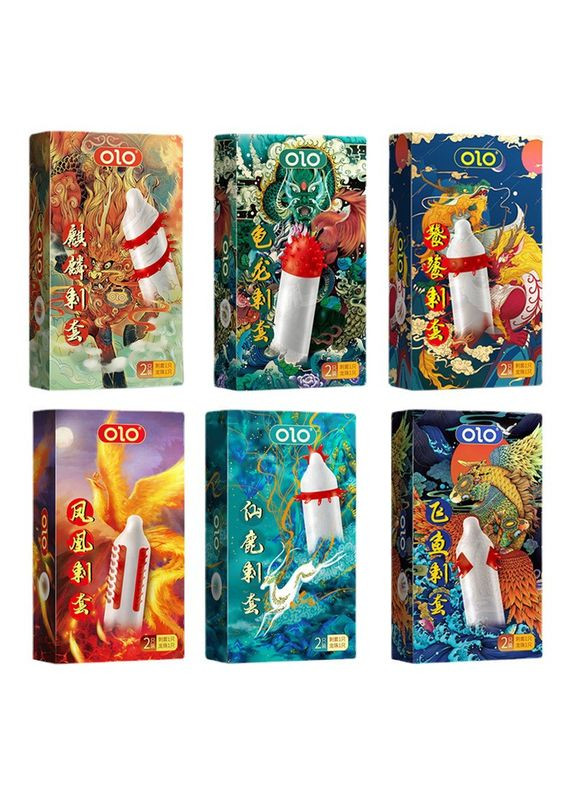 Презервативи стимулюючий з вусиками OLO Immortal Deer з силіконовою змазкою 18 см 2 шт. No Brand (370676820)