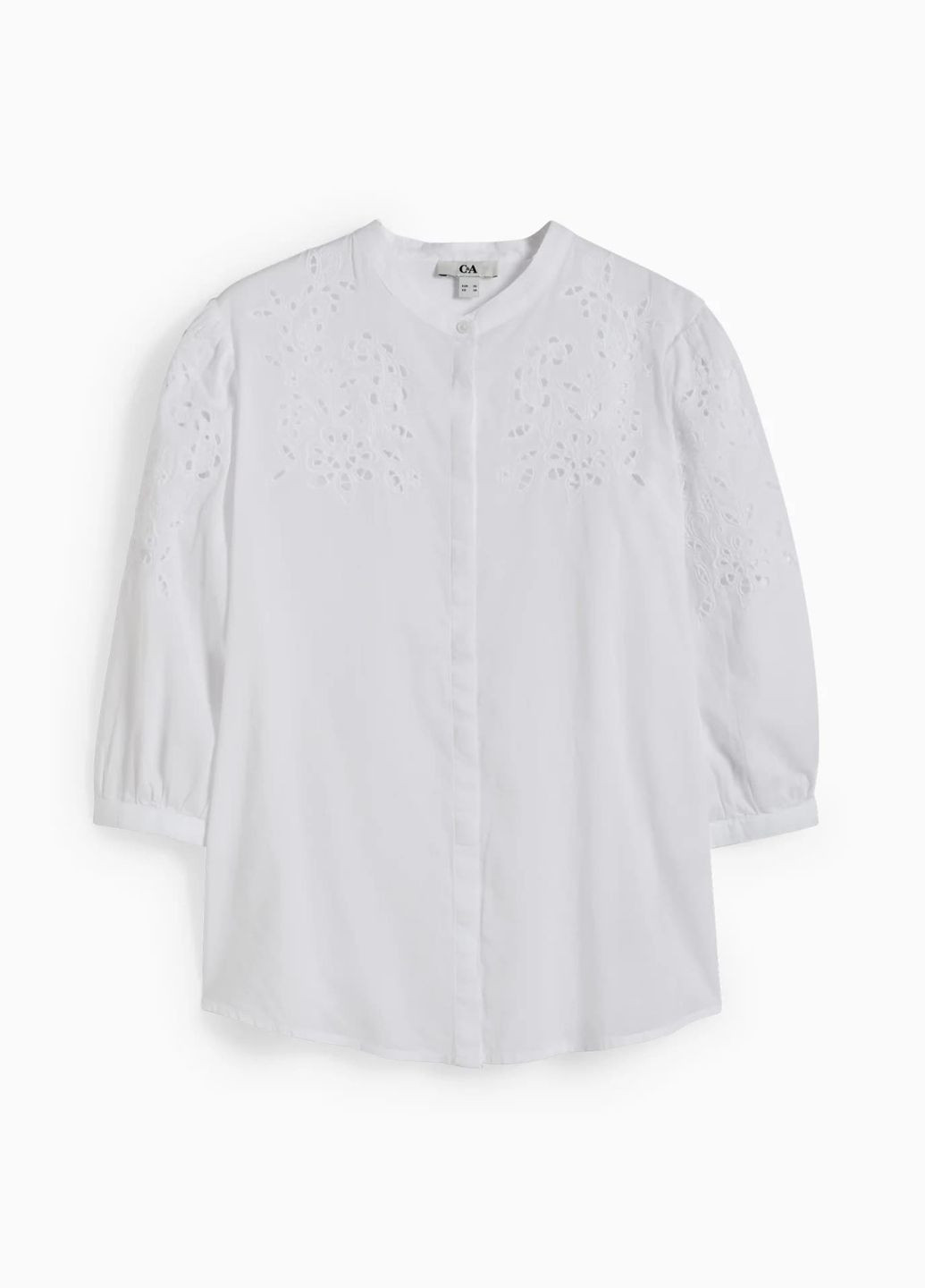 Біла літня блуза з бавовни C&A