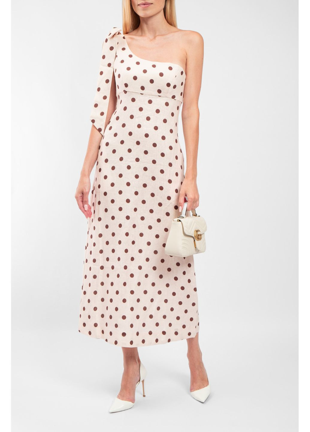 Рожева кежуал сукня ZIMMERMANN в горошок