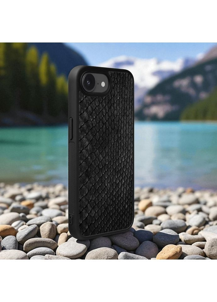 Накладка SkinBacker Mini Python Scales для Apple iPhone 16е Чёрный (79785) Stenk (362376355)