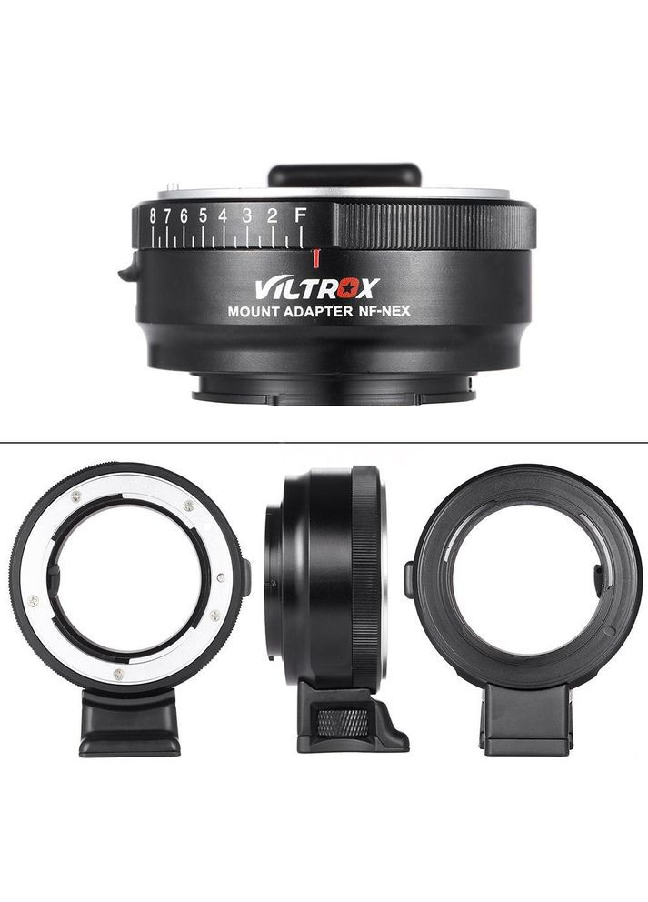Адаптер NF-NEX для Nikon F на байонет Sony E-mount (Nikon F-Sony E) - мануальный Viltrox (369626210)
