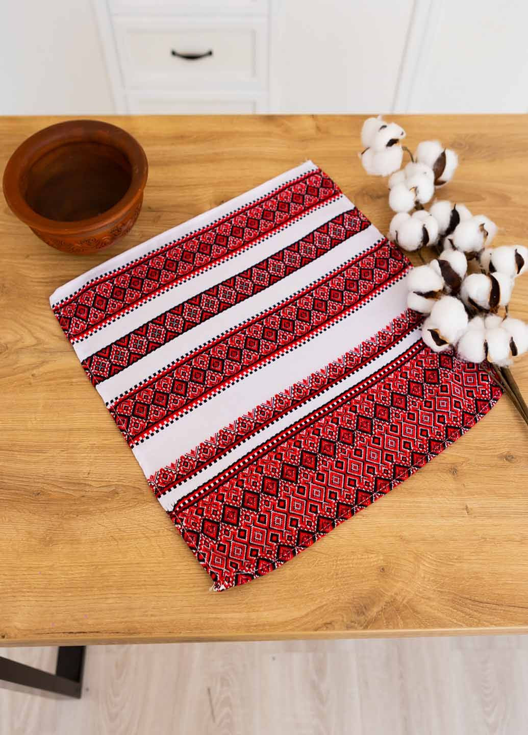 Серветка вишита з українським орнаментом 37х37см (анс5137) Homedec - (322289128)