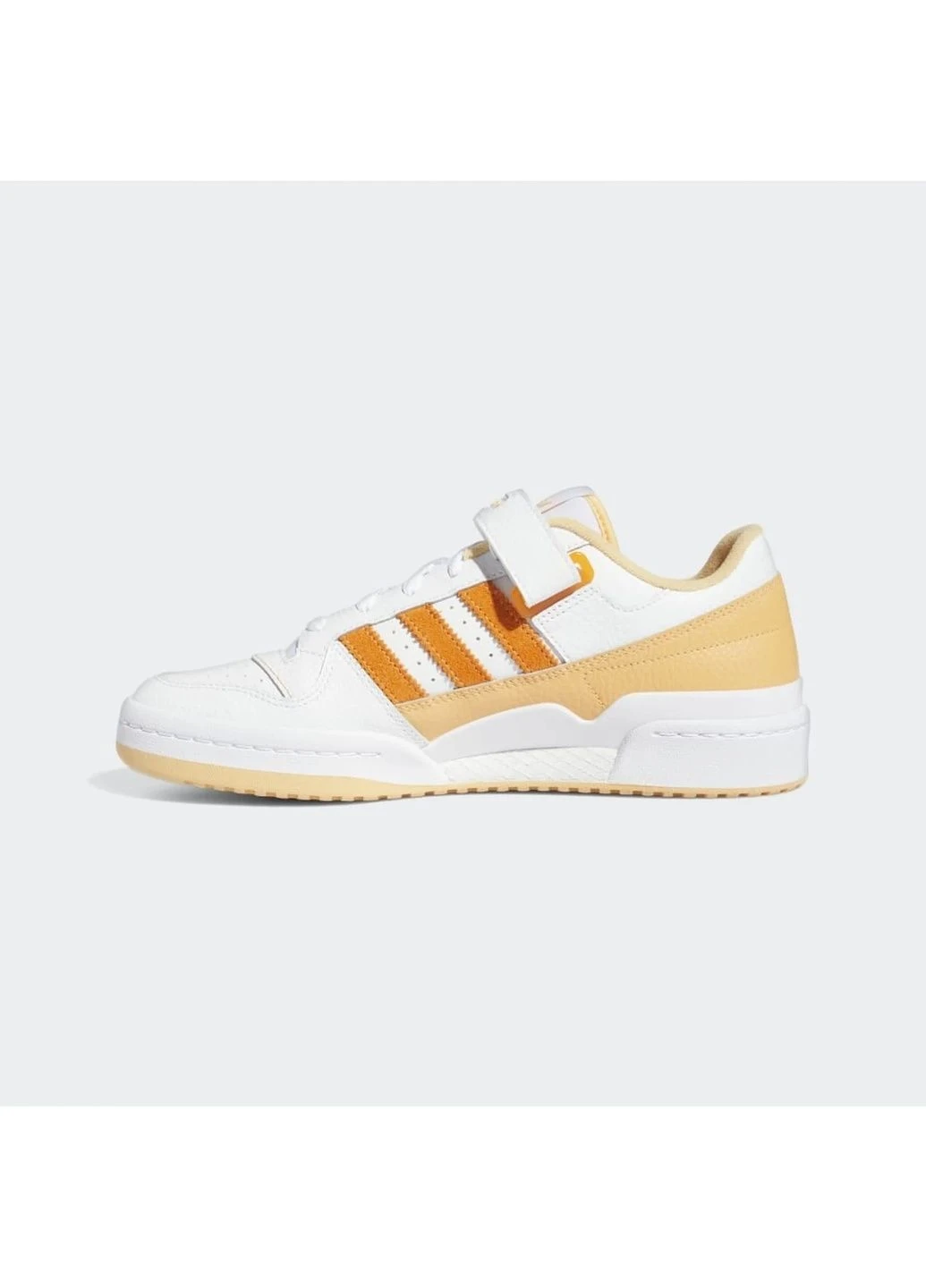 Белые мужские кроссовки forum low shoes white/yellow gy5833 adidas