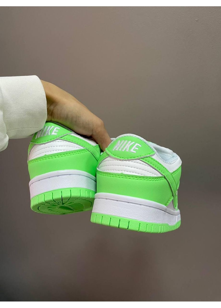 КРОСІВКИ ЖІНОЧІ NIKE SB DUNK GREEN WHITE НАЙК СБ ДАНК No Brand сірі демісезони (368869405)
