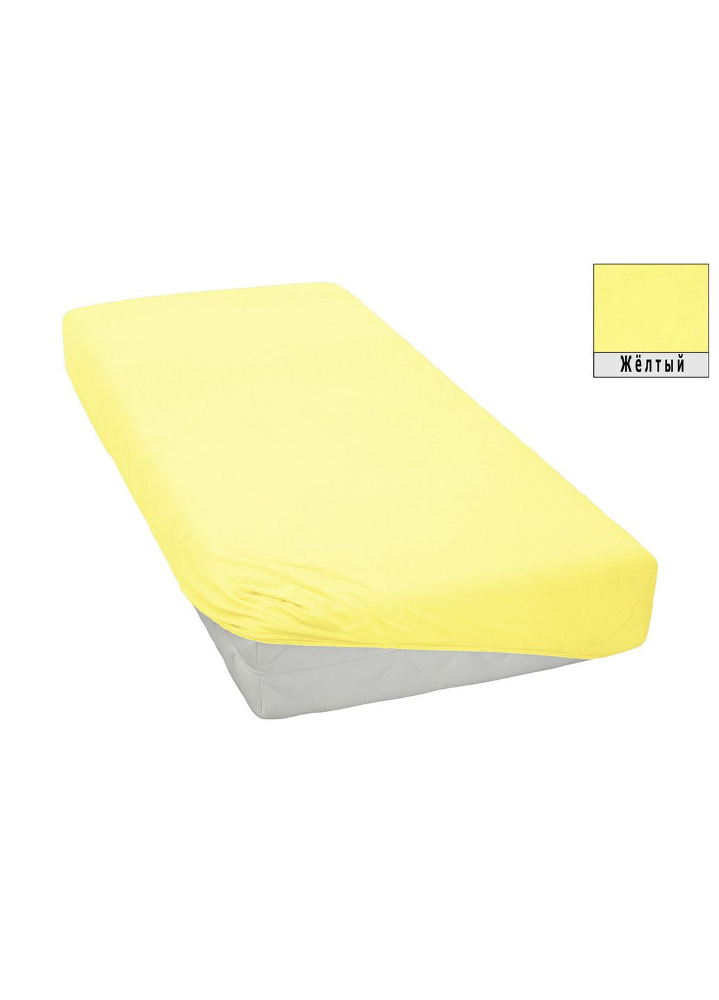 Простирадло Premium 160х200 см. жовтий Kayra (318381969)