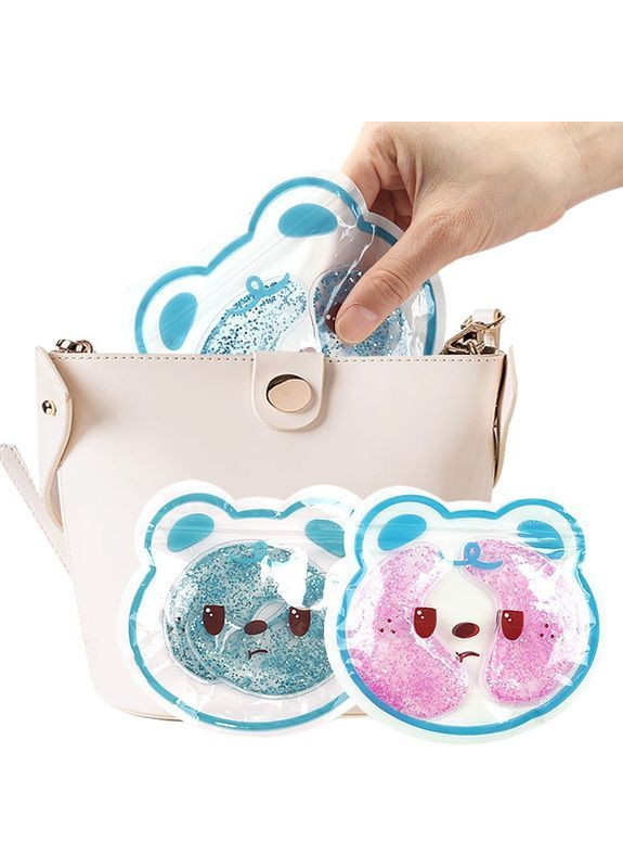 Гелеві маски для зняття стресу і сухості шкіри догляд за зоною навколо очей рожеві No Brand (364506684)