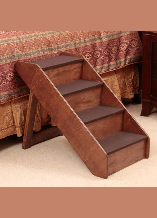 Лестница для собак из дерева Биндура мокко (ТУС-000510) No Brand (328605882)