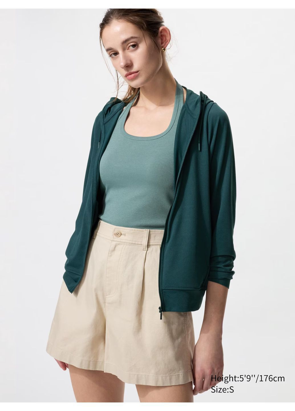 Худи парка AIRism с защитой от УФ Uniqlo (387819159)