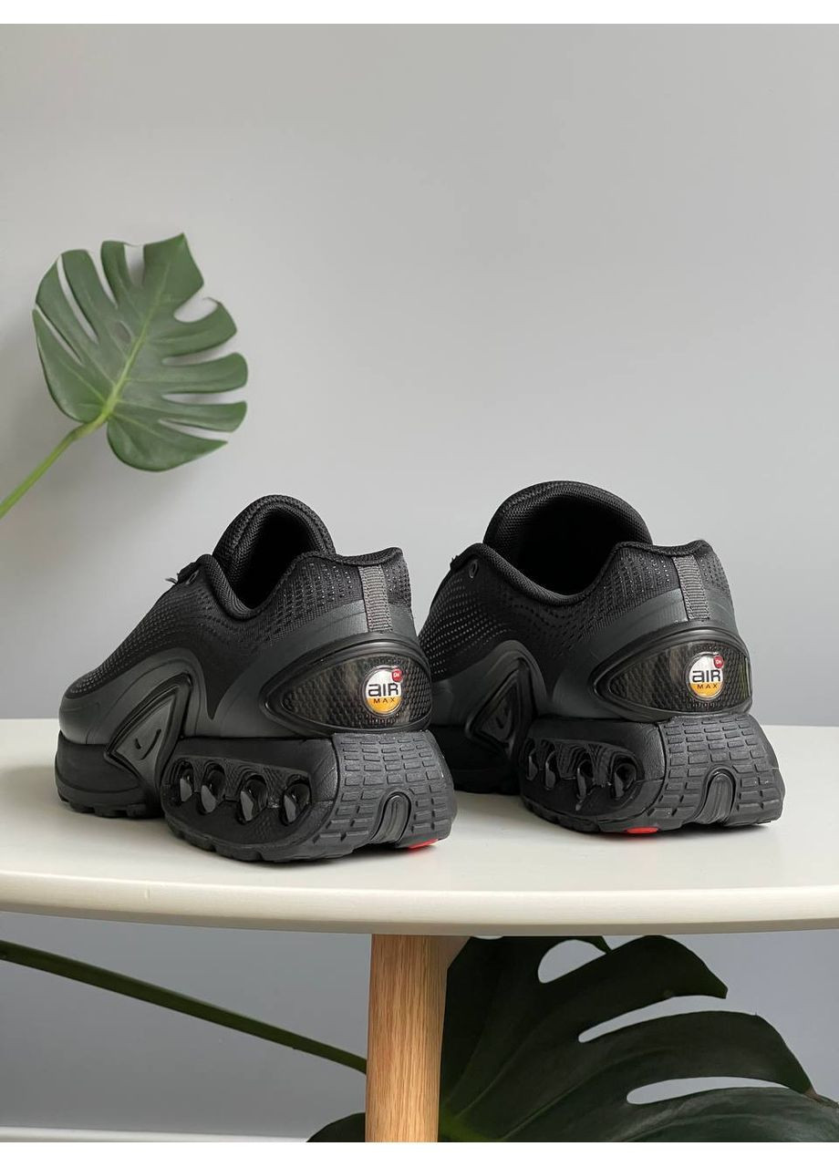 Черные демисезонные кроссовки мужские и женские nike air max dn black | найк аир макс дн черные No Brand