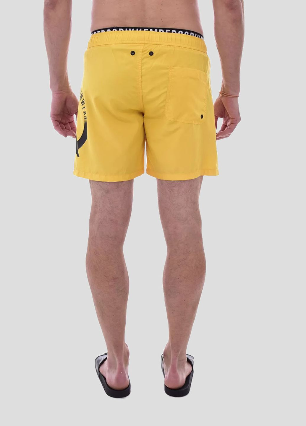 Желтые пляжные шорты с лого Dirk Bikkembergs (292012559)