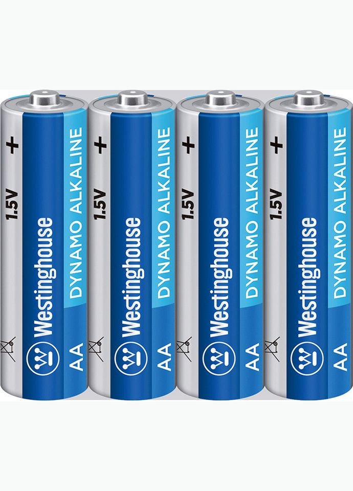 Батарейка Лужная Alkaline Dynamo AA/LR6 1.5 V 4 шт/уп blister Westinghouse (301340417)