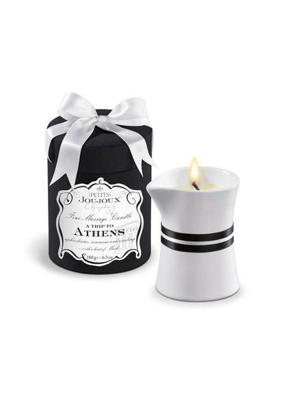 Массажная свеча Athens-Musk and Patchouli (190 г) роскошная упаковка Petits Joujoux (297586981)