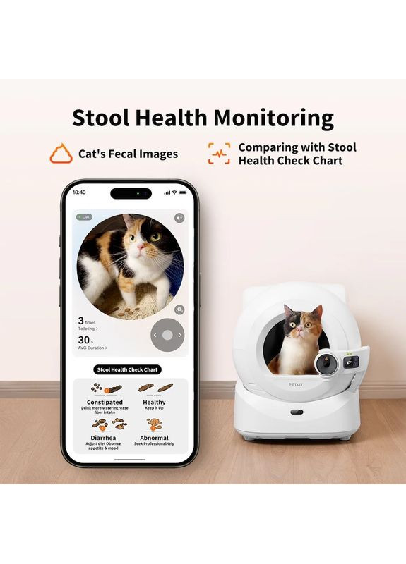 Смарт автоматичний лоток (P9903) PETKIT Purobot Ultra with Camera (372678323)