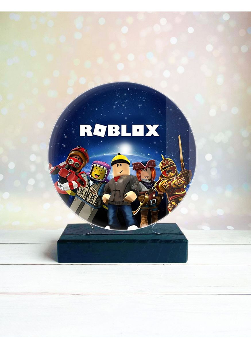 Дитячий нічник Роблокс Roblox на чорній підставці (дизайн 28.4) Creative (355397426)