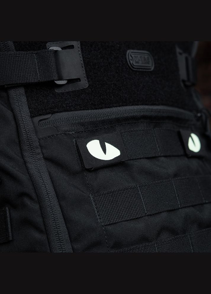 Нашивка Tiger Eyes Laser Cut (пара) Black M-TAC (315047153)