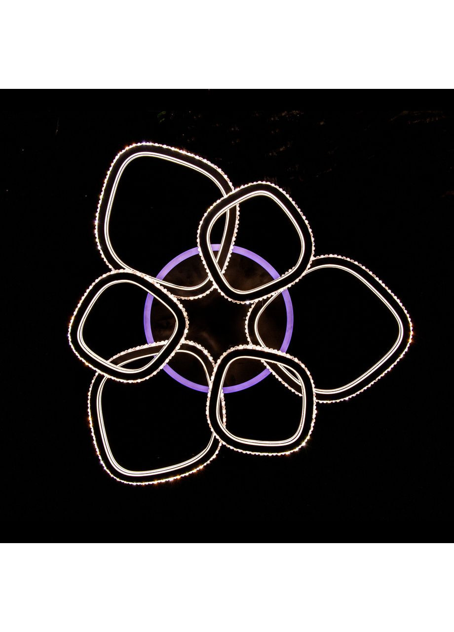 Светодиодная (LED) люстра YH916/3+3/BK, пульт димер + RGB No Brand (352229454)