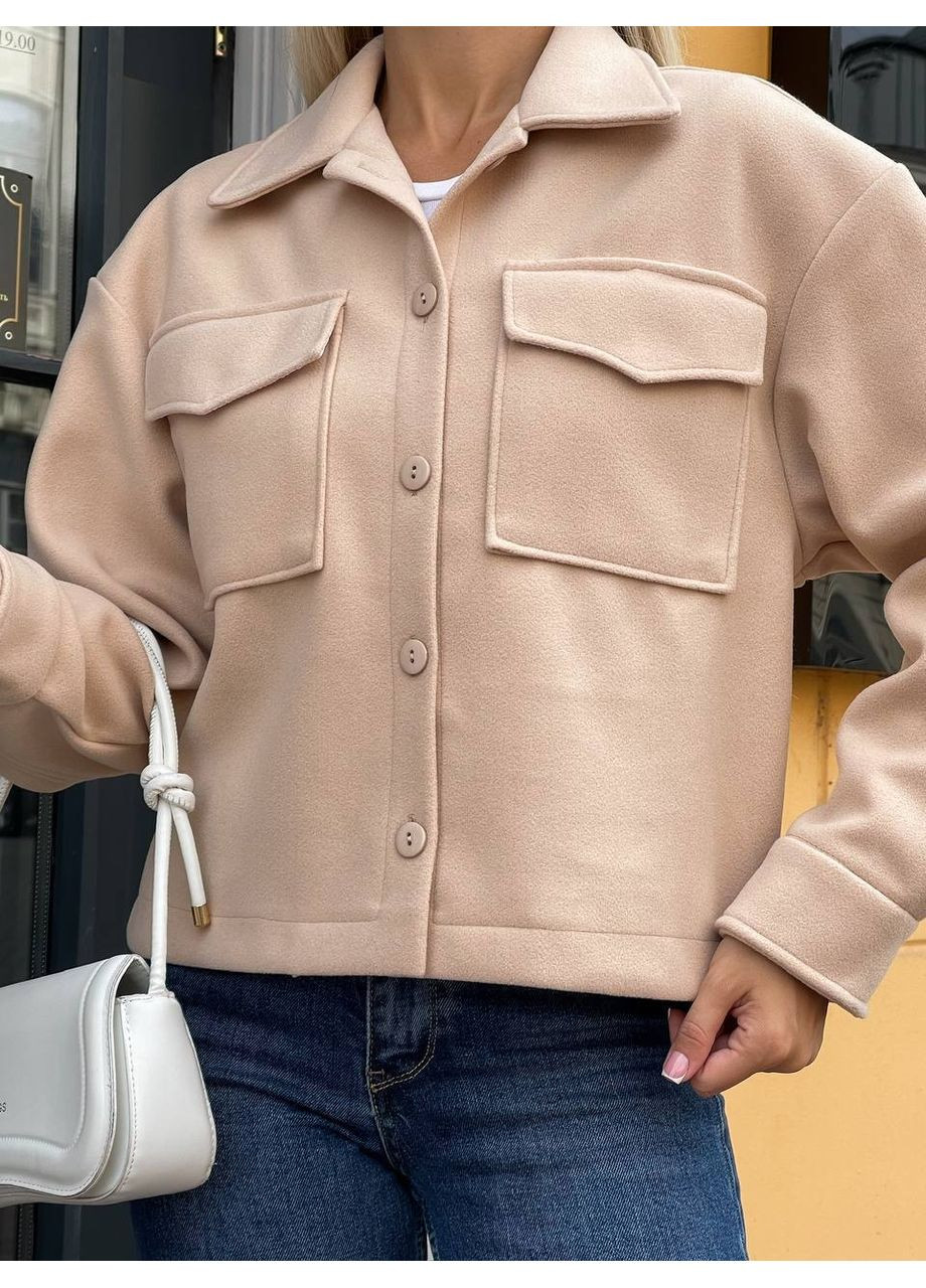 Бомбер женский кашемировый Style Point на пуговицах (354699999)