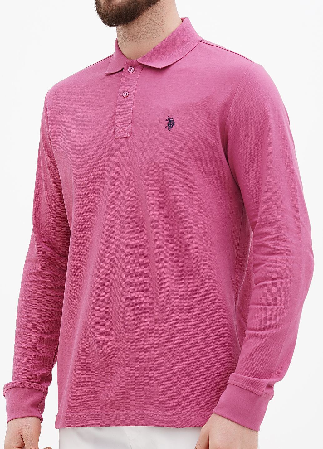 Світшот чоловічий U.S. Polo Assn. - крій рожево-ліловий - (285689277)