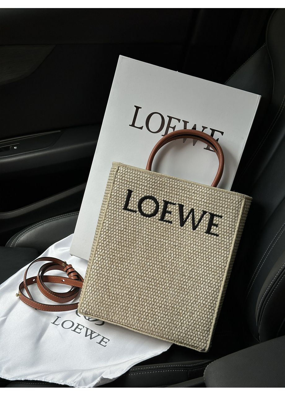 Сумка женская Leather-Trimmed Raffia Tote Bag No Brand (362488674)