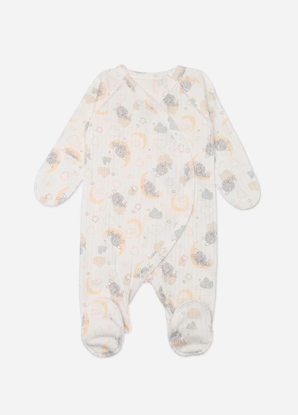 Комбинезон ясельный для мальчика цвет молочный ЦБ-00274116 Timi (324216213)