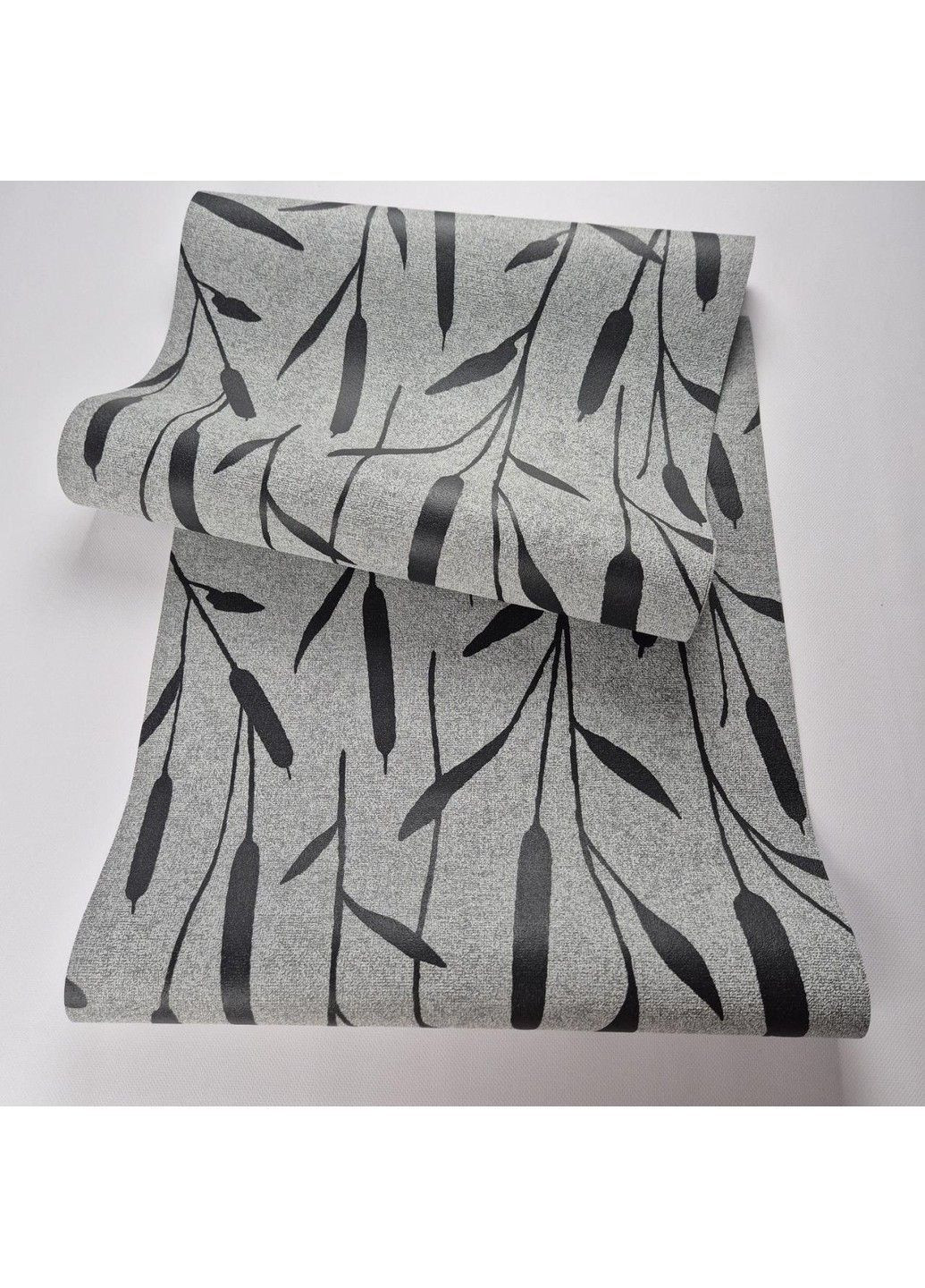 Шпалери вінілові 0.53 × 10.05 м 82152, сірі з візерунком для спальні, вітальні, кабінету MARBURG (368895847)