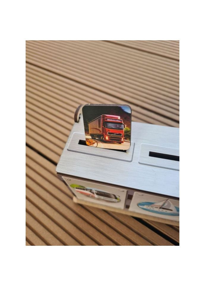 Настольная развивающая игра "Виды транспорта" (ПСФ109) PSF109 комодик-сортер Ubumblebees (302010278)