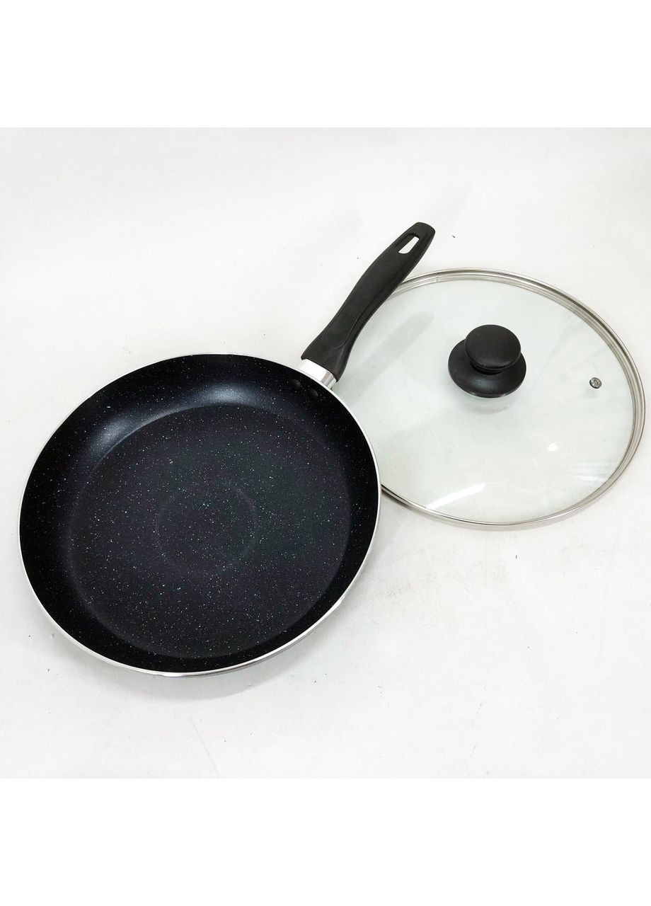 Сковорода с крышкой UN-5165 26 см и с внешним и внутренним антипригарным покрытием Unique (365813058)