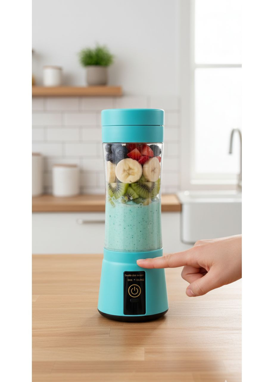 Портативный бутылка-блендер USB Rechargeable 380 мл для смузи, коктейлей, путешествий Stenson (363320687)