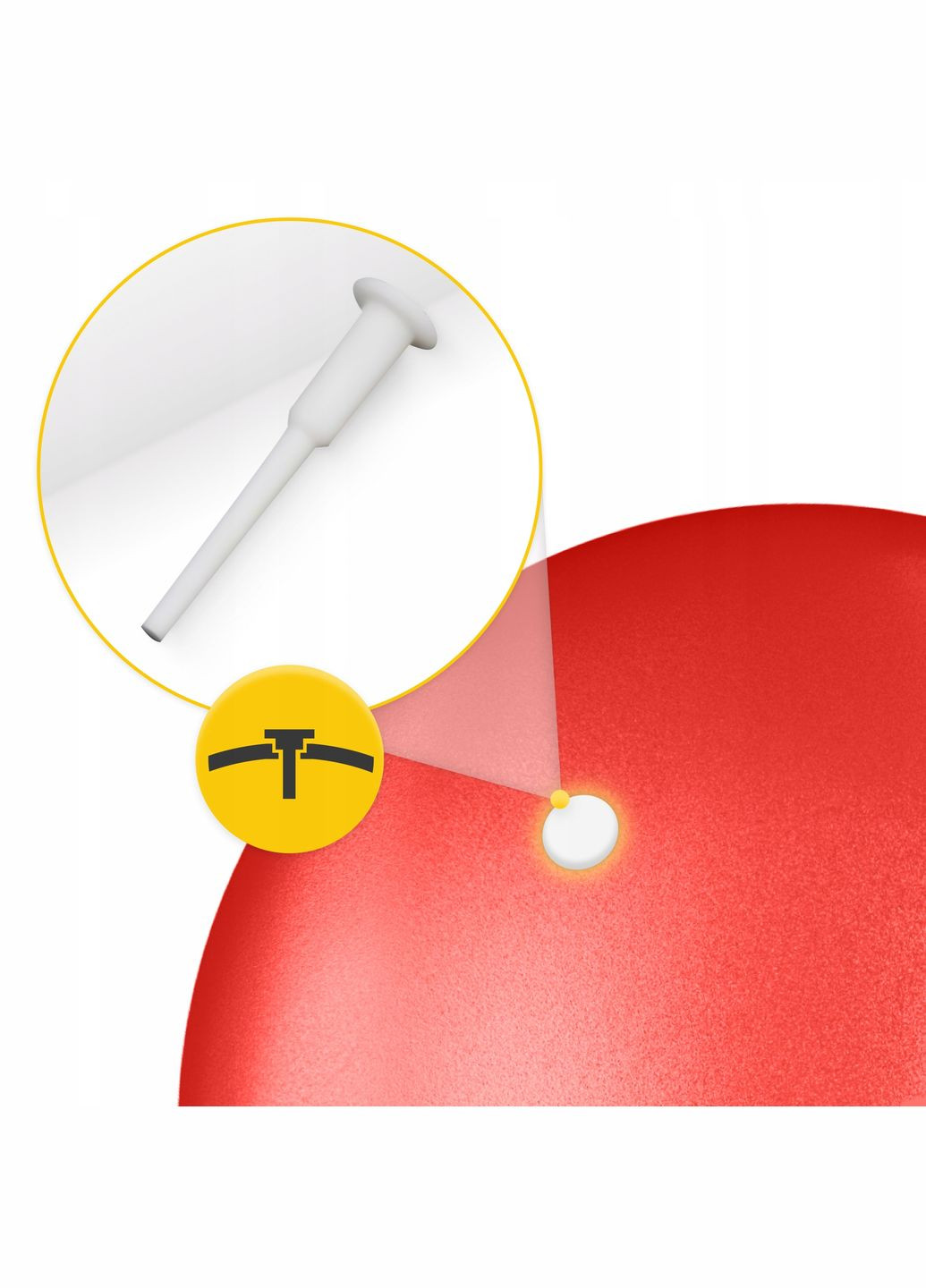 Мяч для гимнастики 22 см P-5907739310538 Red 4FIZJO (347317453)