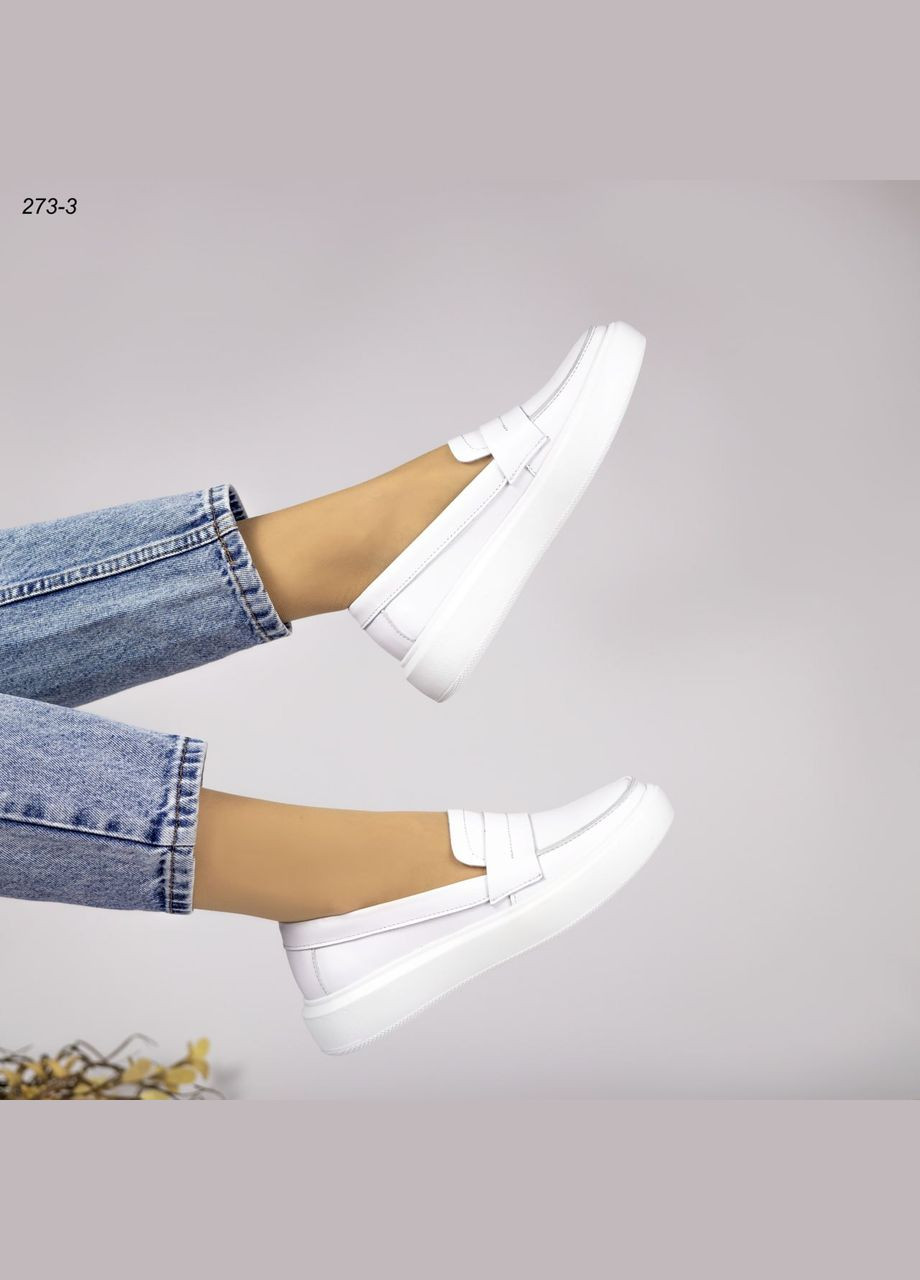 Белые мокасины Vakko