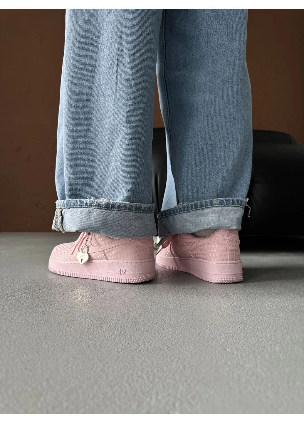 Кросівки жіночі Nike AIr Force Valentine’s Pack Pink | Найк Аір Форс 1 рожеві No Brand рожеві демісезони (400121942)