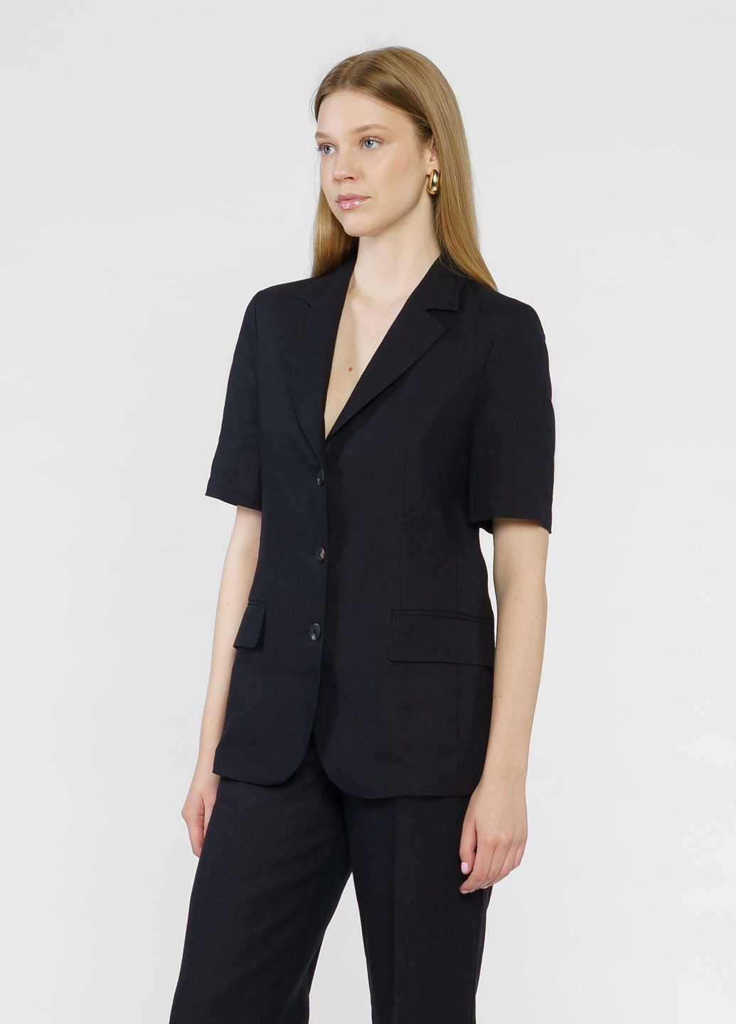 Черный женский жакет женский черный Arber - летний