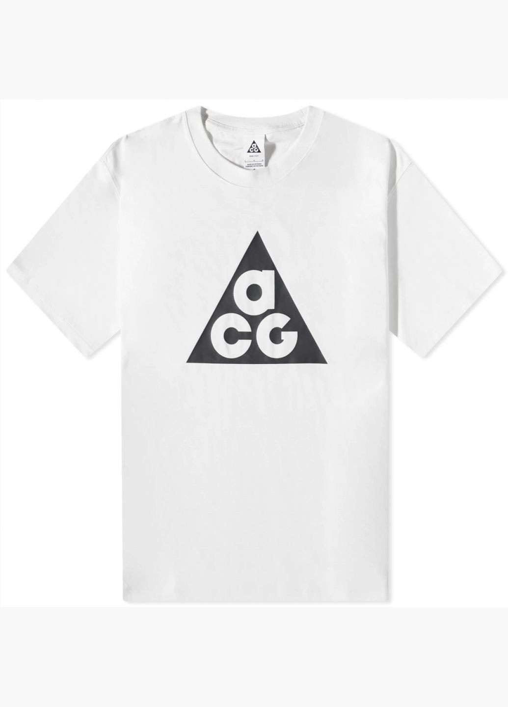 Біла футболка чоловіча acg big logo tee white dj3644-121 Nike