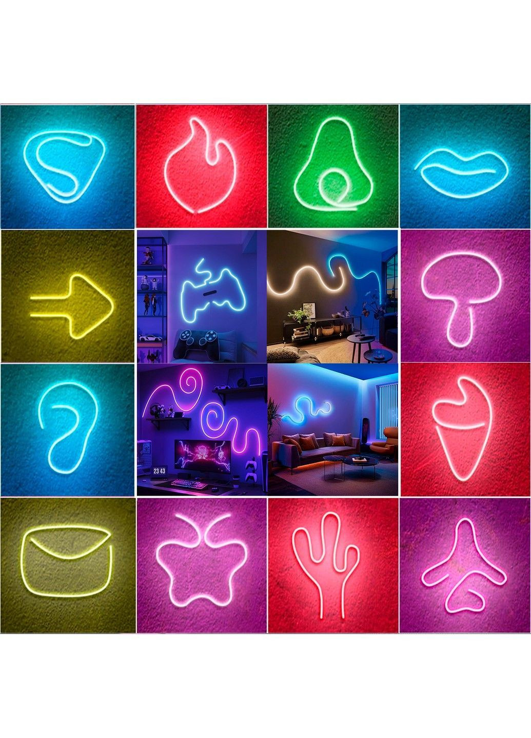 Розумна неонова світлодіодна LED стрічка Neon Rope 5 метрів RGB Apple HomeKit Smarti (371330741)