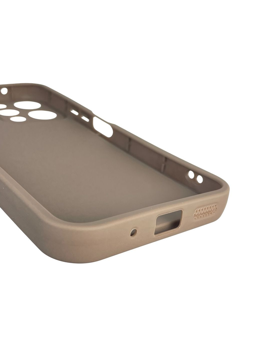 Чехол силиконовый Soft Touch для Redmi 12 коричневый (Полная защита камеры) Xiaomi (366390579)