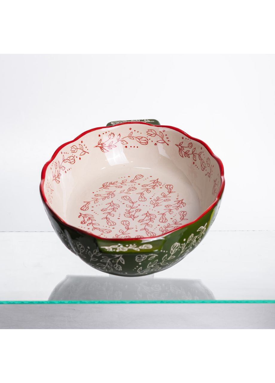 Форма для запекания Vintage 35×22×5 (см) овальная с ручками Зеленая HM05-03 Yiwu (369446688)