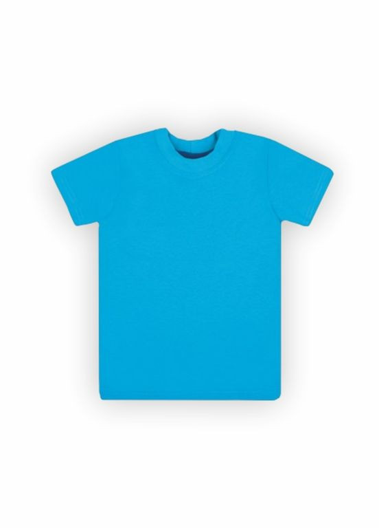 Бирюзовая летняя детская футболка нью Габби