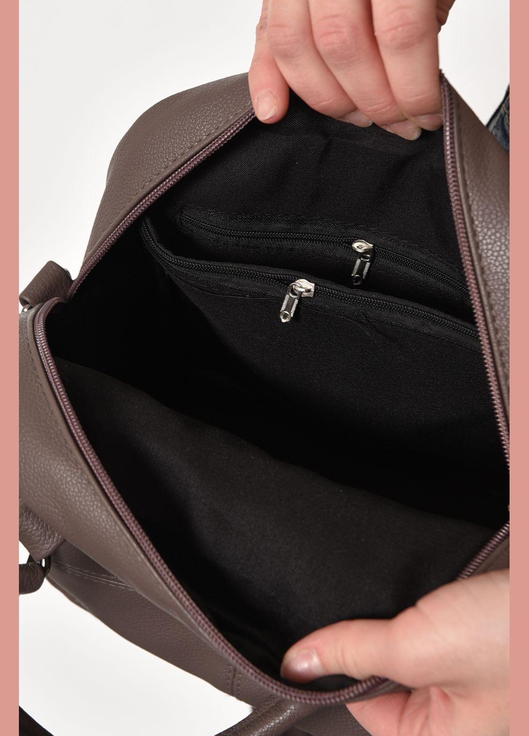 Сумка-рюкзак женская цвета мокко Let's Shop (278761298)