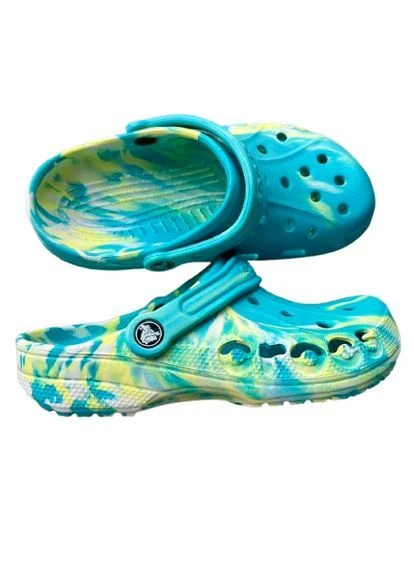 Крокси Сабо Baya Marbled Clog Digital Aqua/Multi No Brand (389270932)