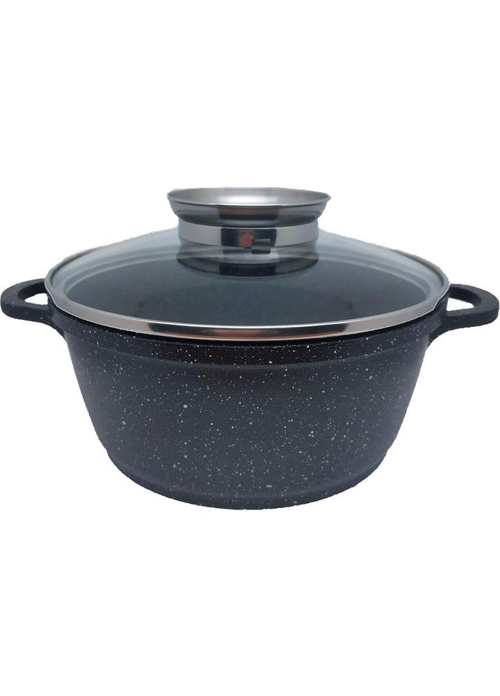 Кастрюля с крышкой Prime Tg-line Oil KR-77073 16 см 1.7 л черная Krauzer (349224052)