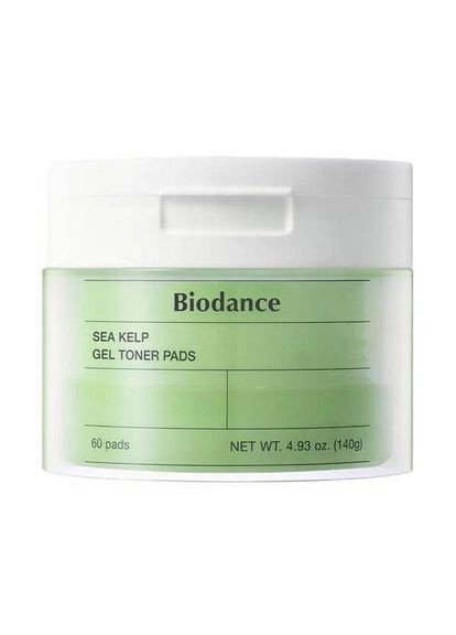 Тонер-пади для обличчя Sea Kelp Gel Toner Pads з водоростями, 60 шт. Biodance (369569388)