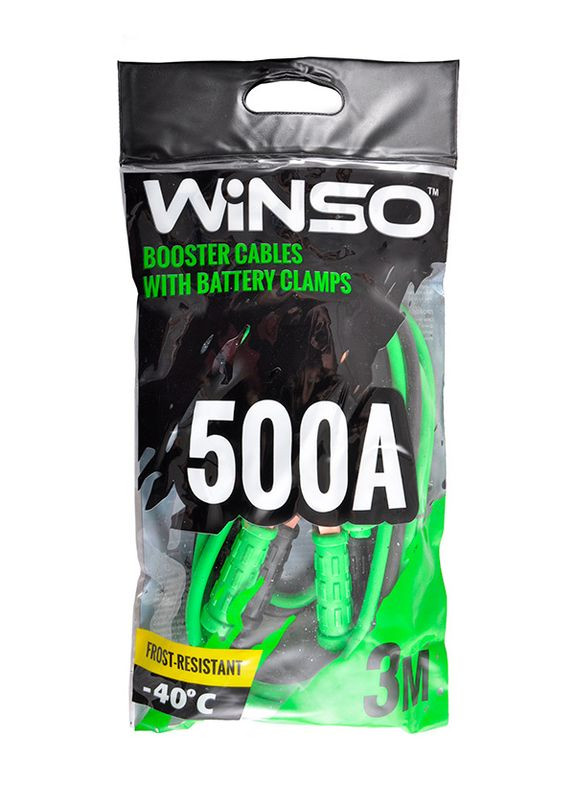 Пускові дроти Booster Cables With Battery Clamps 500А 3м 138500 Winso (369663375)