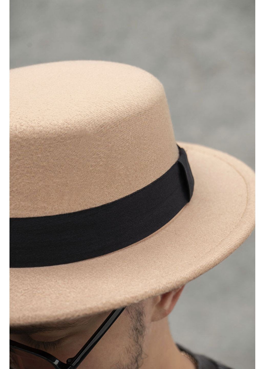 Чоловічий Капелюх Walter з Стрічкою Beige Without (350619760)