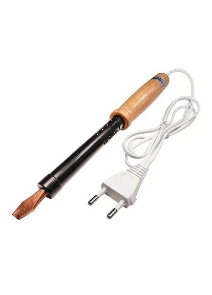Паяльник електричний 100Вт дерев`яна ручка No Brand (370285988)