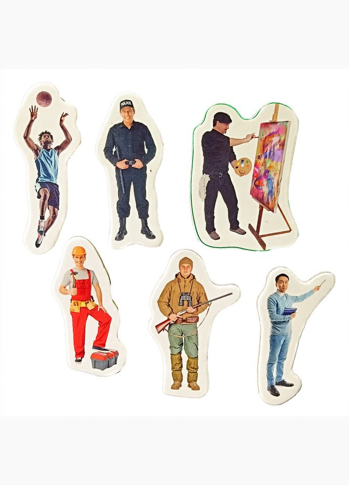 Детский набор магнитов "Профессии" ML4032-29 в наборе 6 магнитов MAGDUM (334255661)