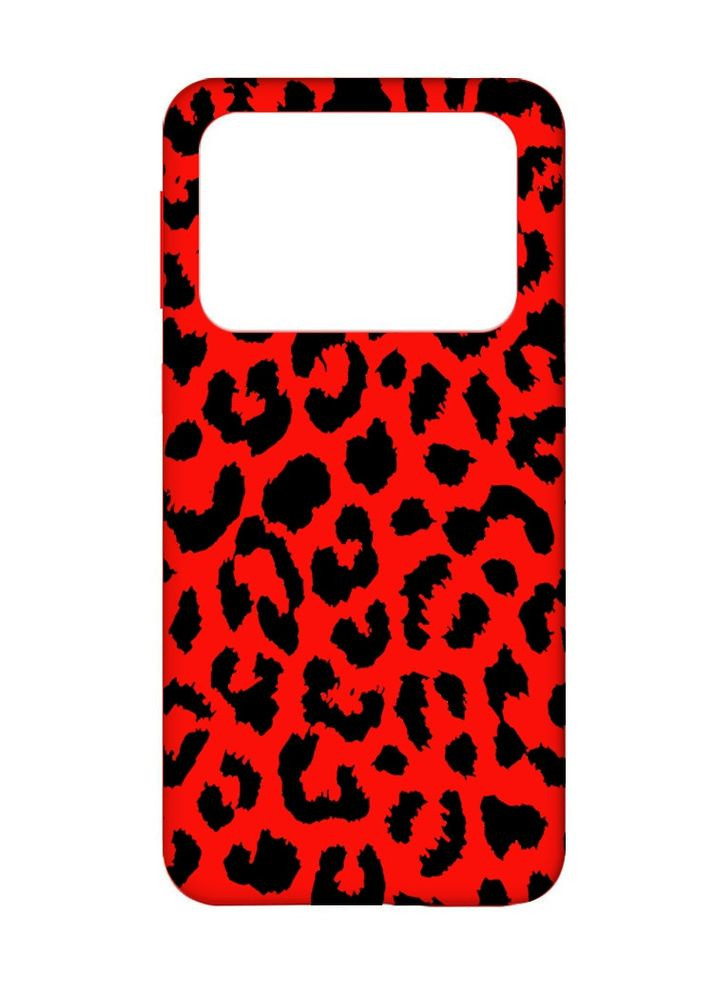 Матовый чехол на Xiaomi Poco X4 Pro 5G:: Леопардовый принт (принт 374) Creative (355402320)