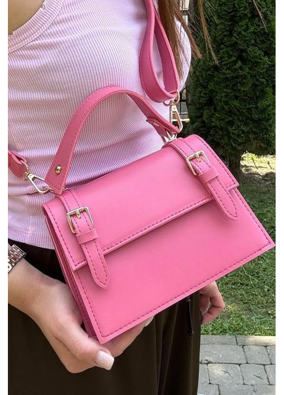 Сумка женская Кросс боди розовая из экокожи NIUNIU (361230267)